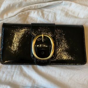 Coach leather clutch
